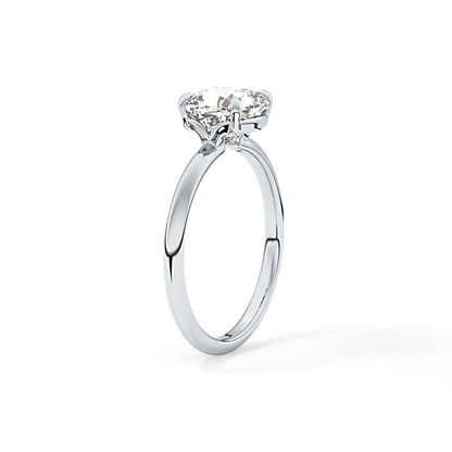 Cushion Solitaire Lab Grown Diamond Engagement Ring
