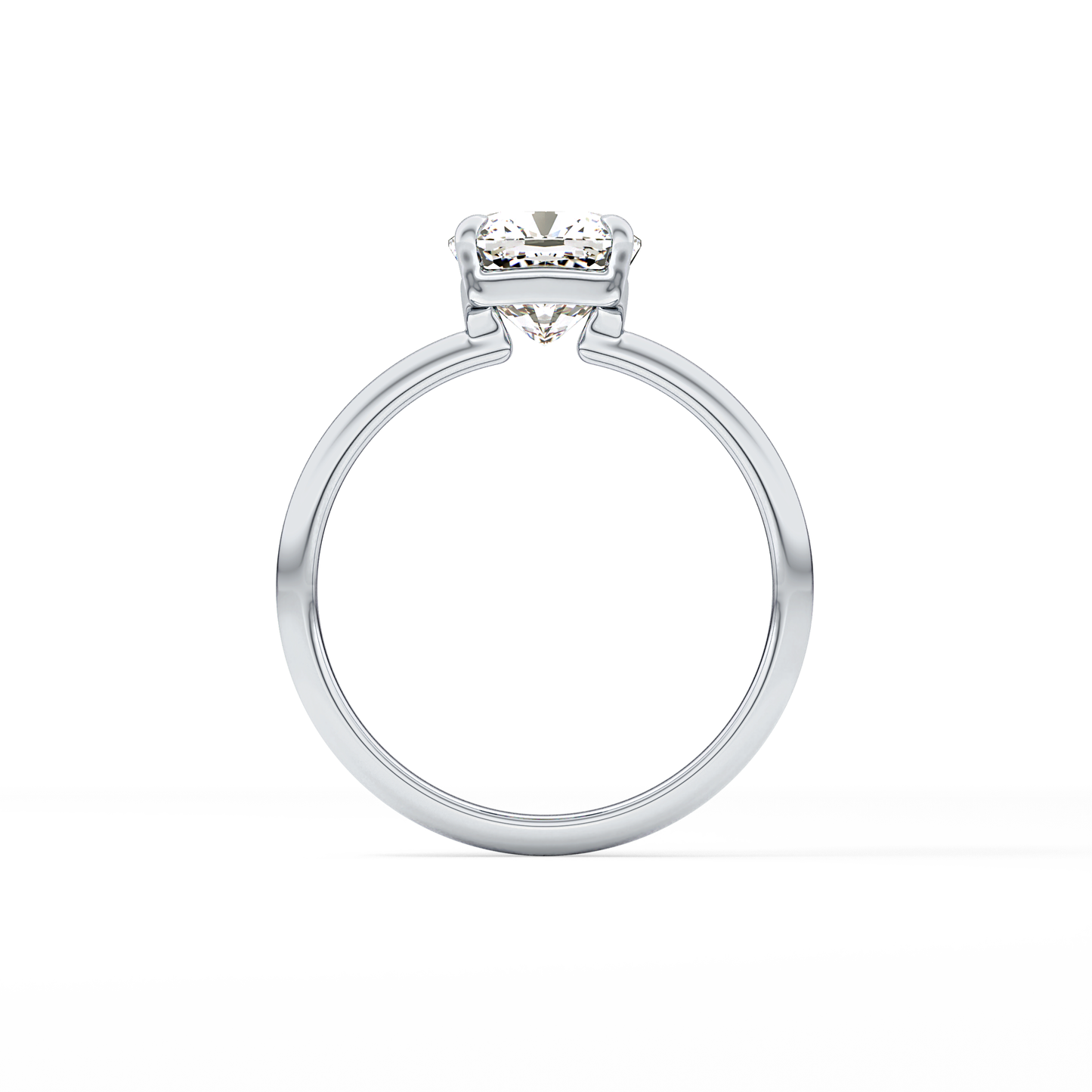 Cushion Solitaire Lab Grown Diamond Engagement Ring
