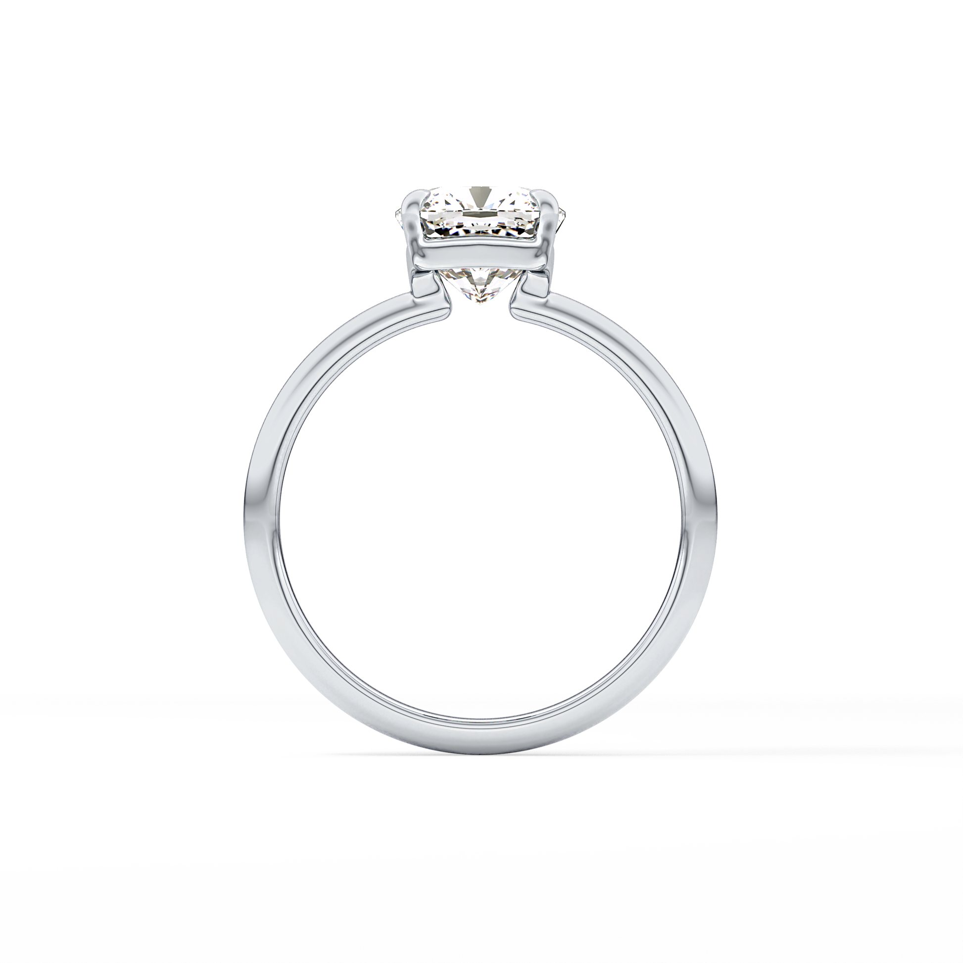 Cushion Solitaire Lab Grown Diamond Engagement Ring