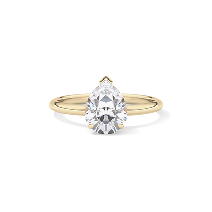 Pear Solitaire Lab Grown Diamond Engagement Ring