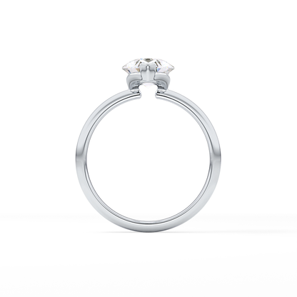 Pear Solitaire Lab Grown Diamond Engagement Ring