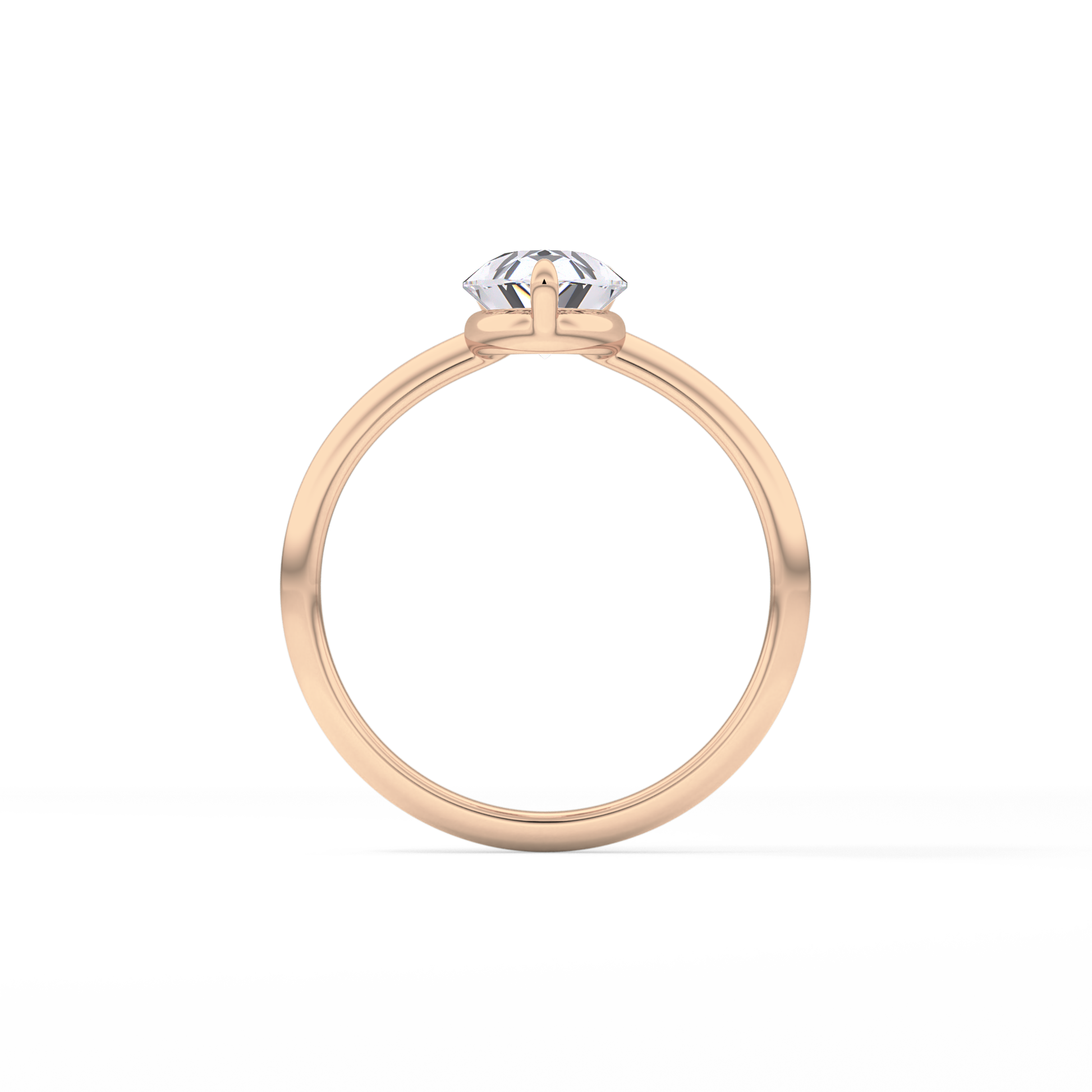 Pear Solitaire Lab Grown Diamond Engagement Ring