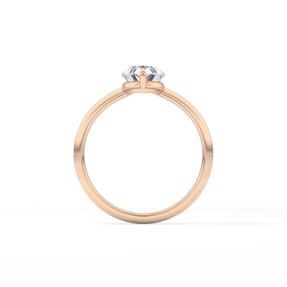 Pear Solitaire Lab Grown Diamond Engagement Ring
