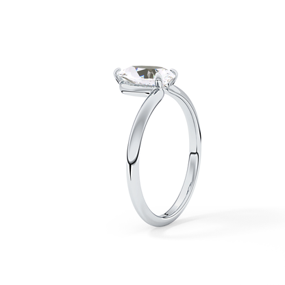 Pear Solitaire Lab Grown Diamond Engagement Ring