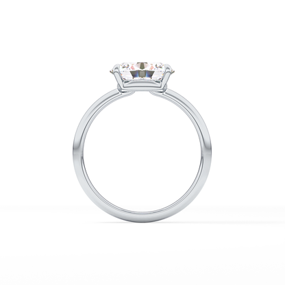 East West Oval Solitaire Lab Grown Diamond Engagement Ring