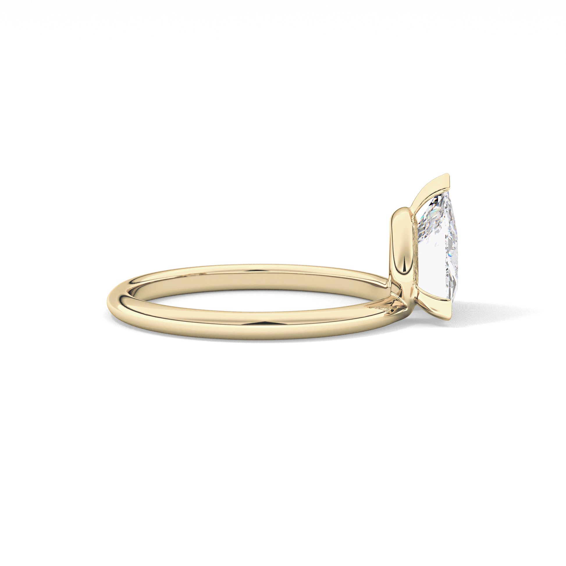 Trillion Solitaire Lab Grown Diamond Engagement Ring