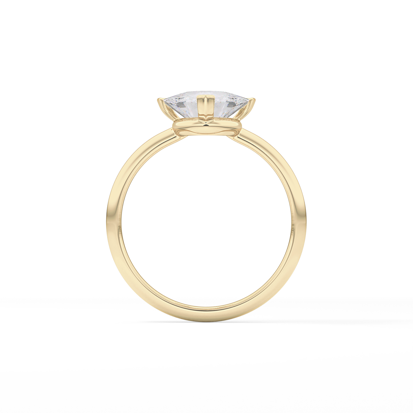 Trillion Solitaire Lab Grown Diamond Engagement Ring