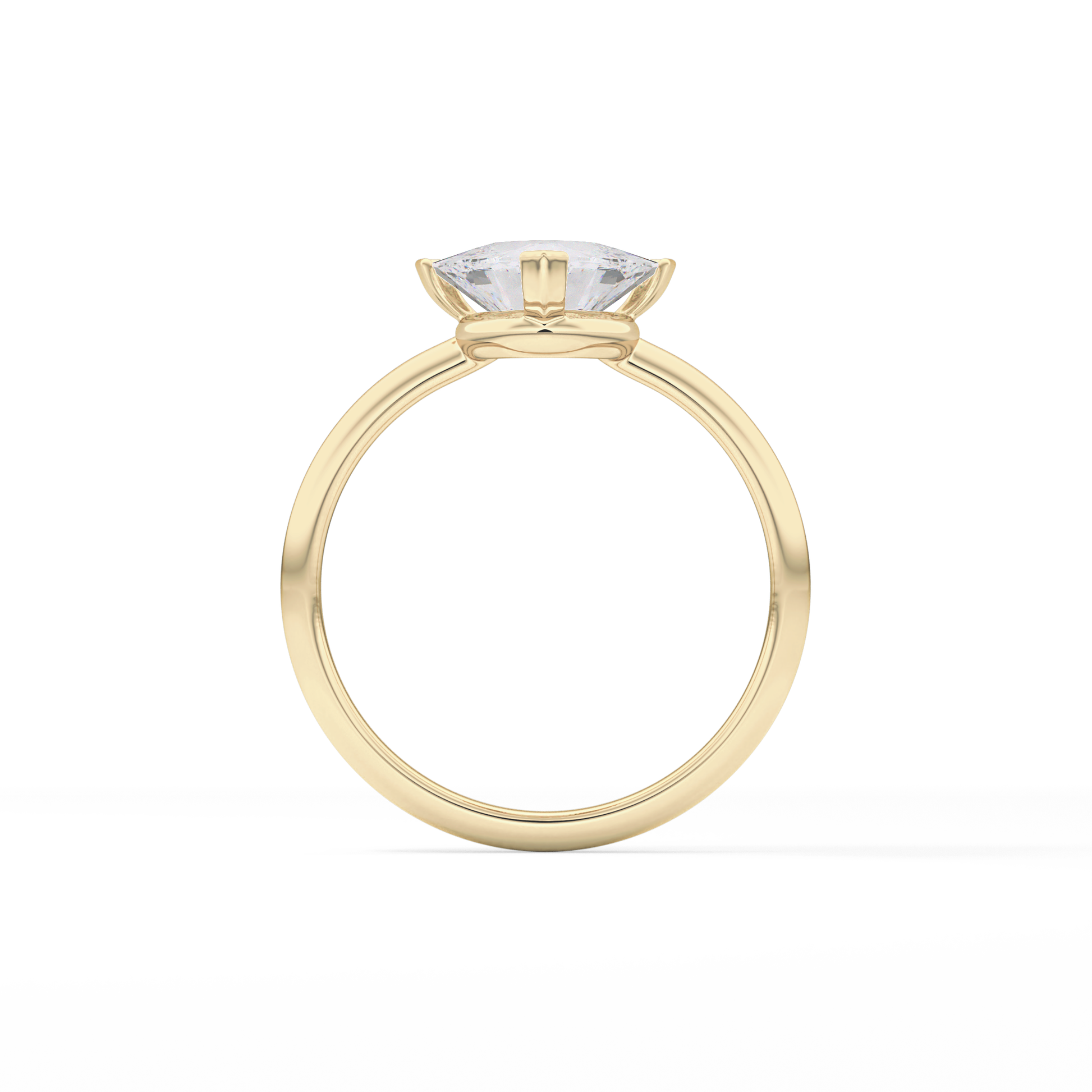 Trillion Solitaire Lab Grown Diamond Engagement Ring