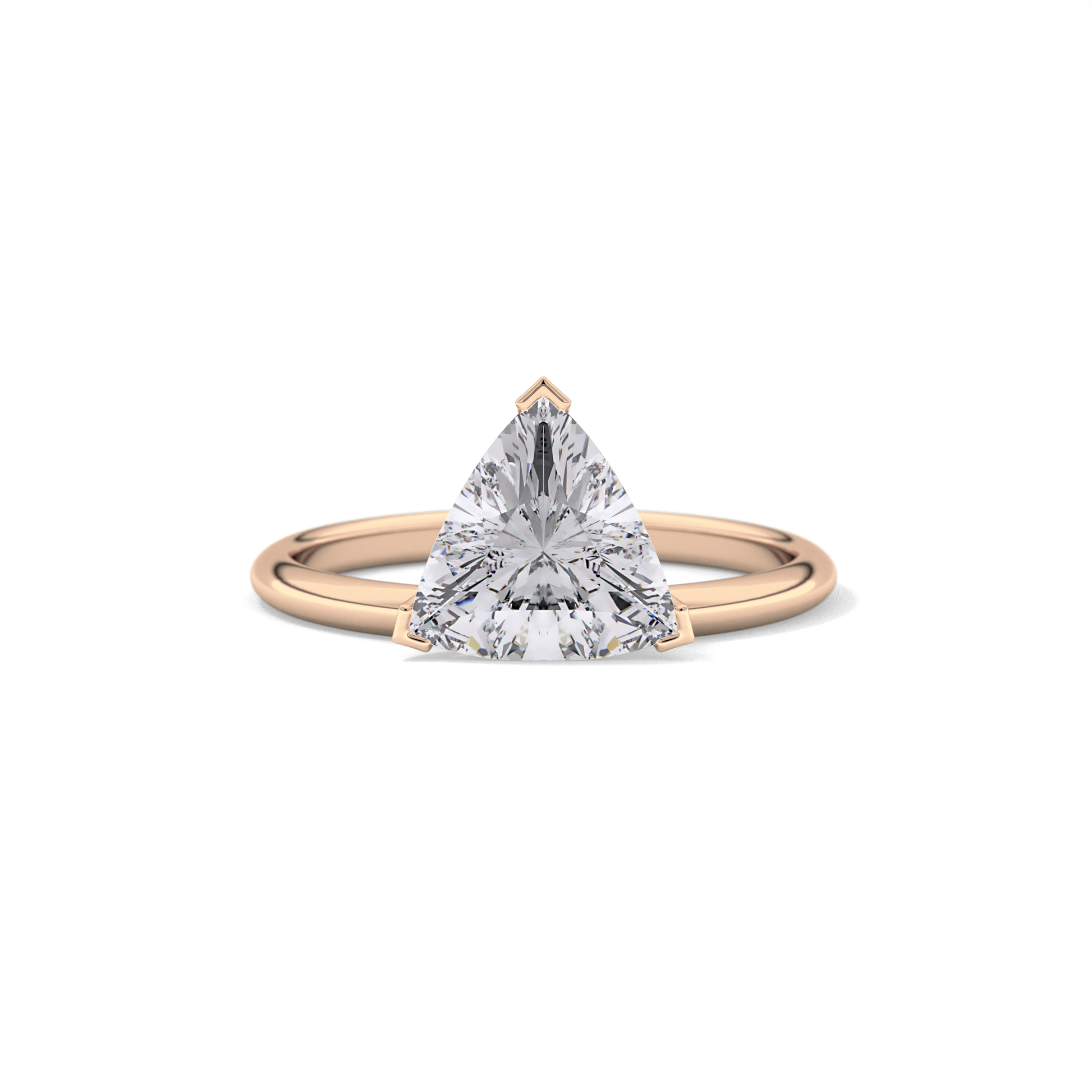 Trillion Solitaire Lab Grown Diamond Engagement Ring