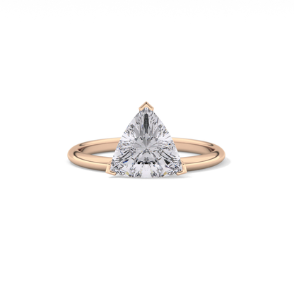 Trillion Solitaire Lab Grown Diamond Engagement Ring