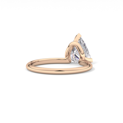 Trillion Solitaire Lab Grown Diamond Engagement Ring
