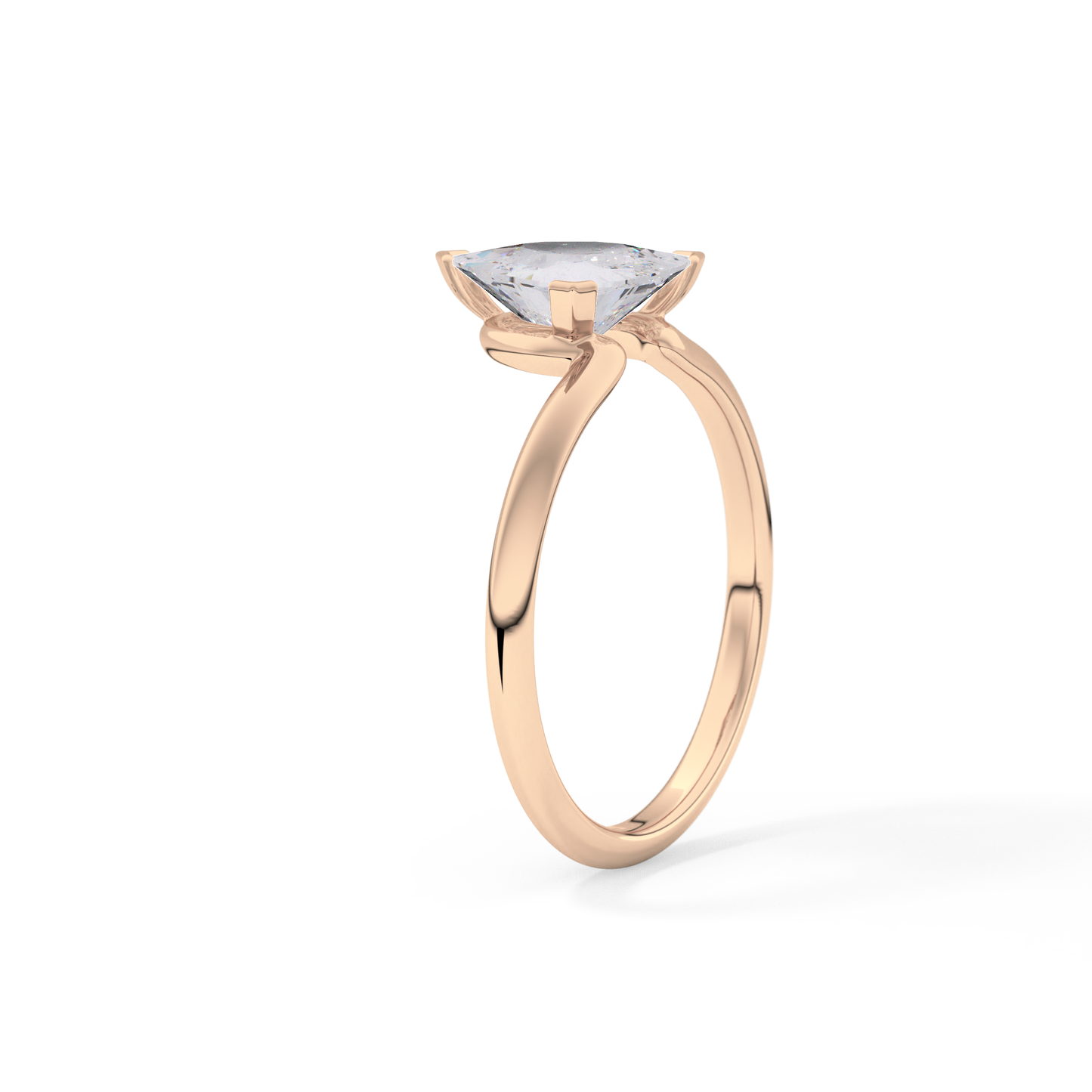 Trillion Solitaire Lab Grown Diamond Engagement Ring