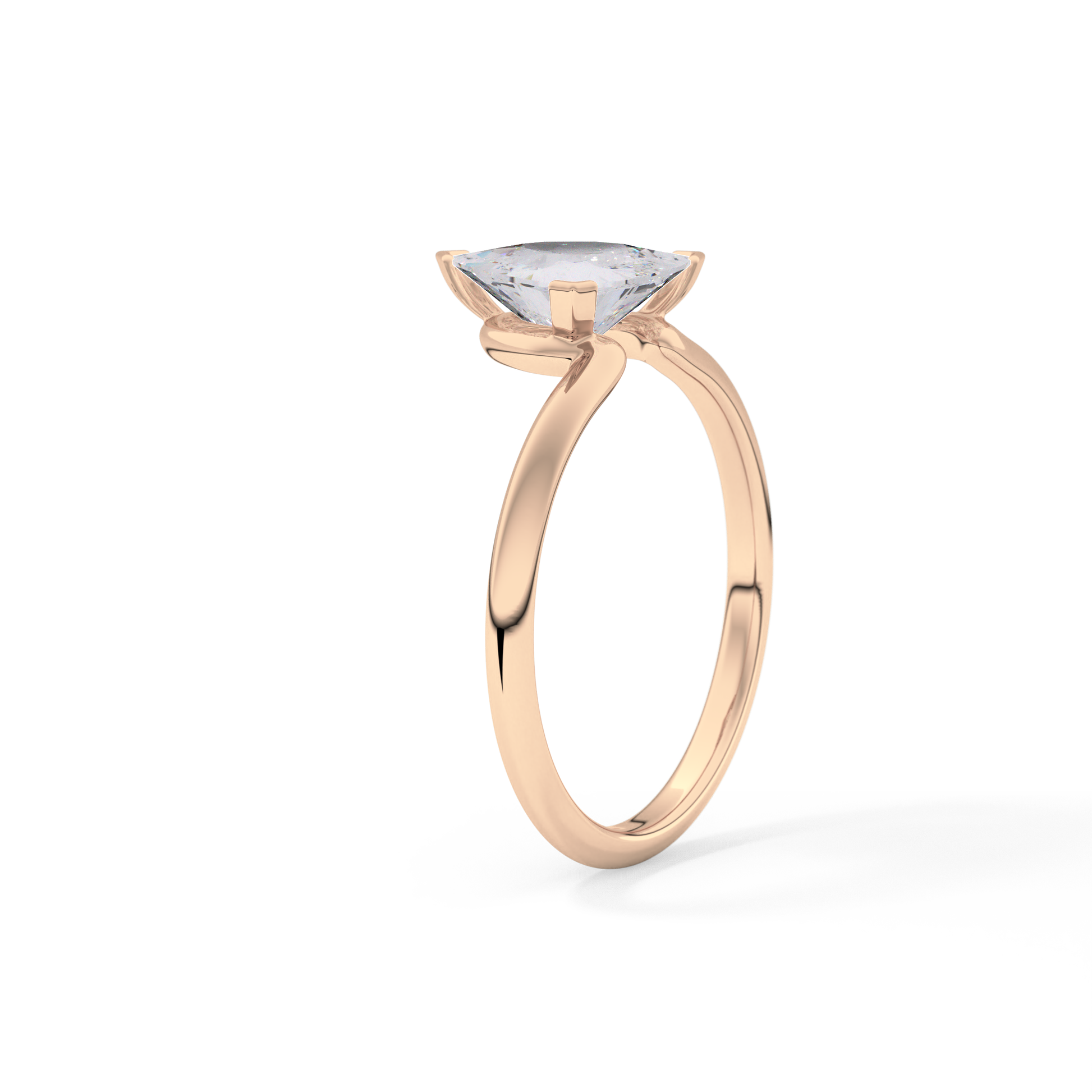 Trillion Solitaire Lab Grown Diamond Engagement Ring