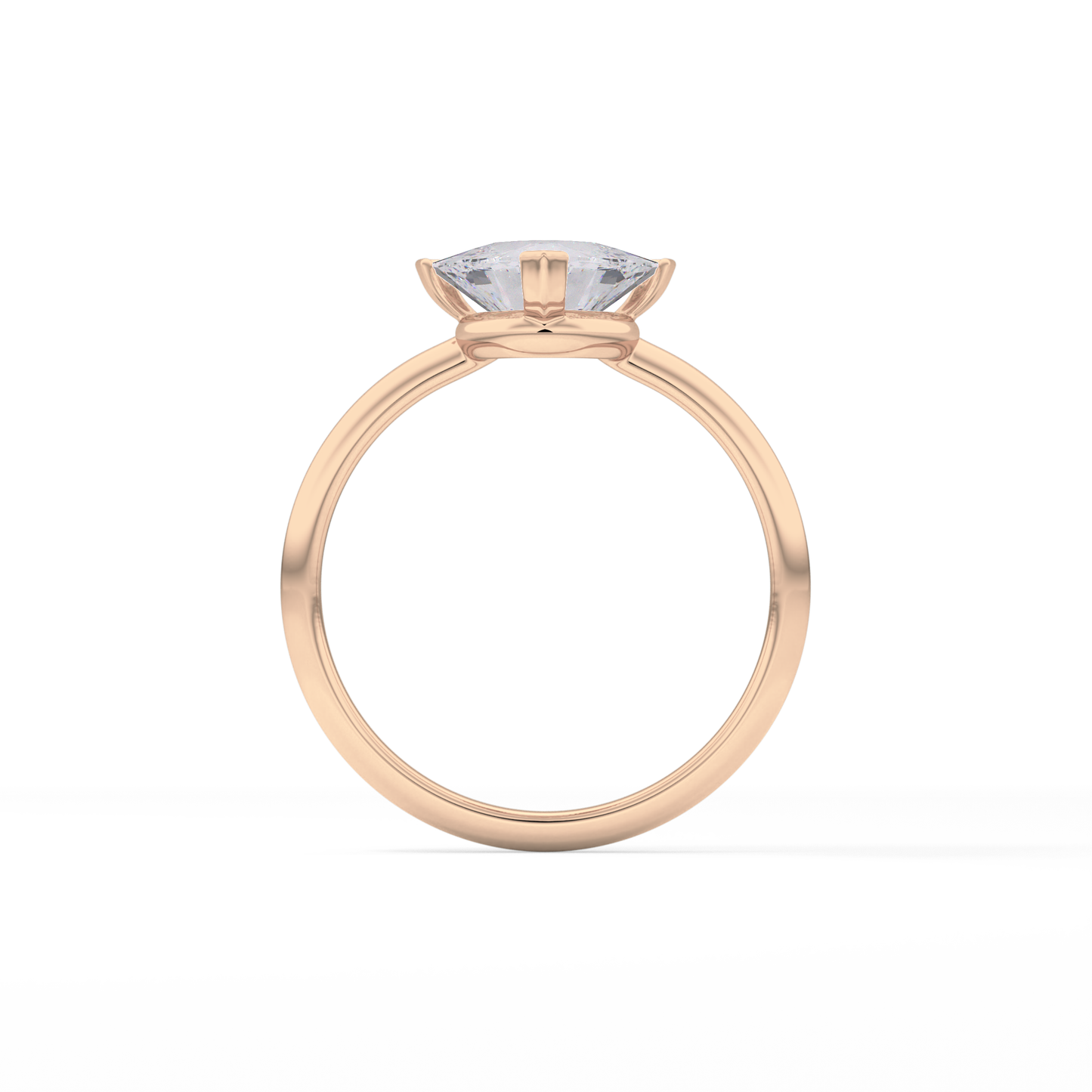 Trillion Solitaire Lab Grown Diamond Engagement Ring