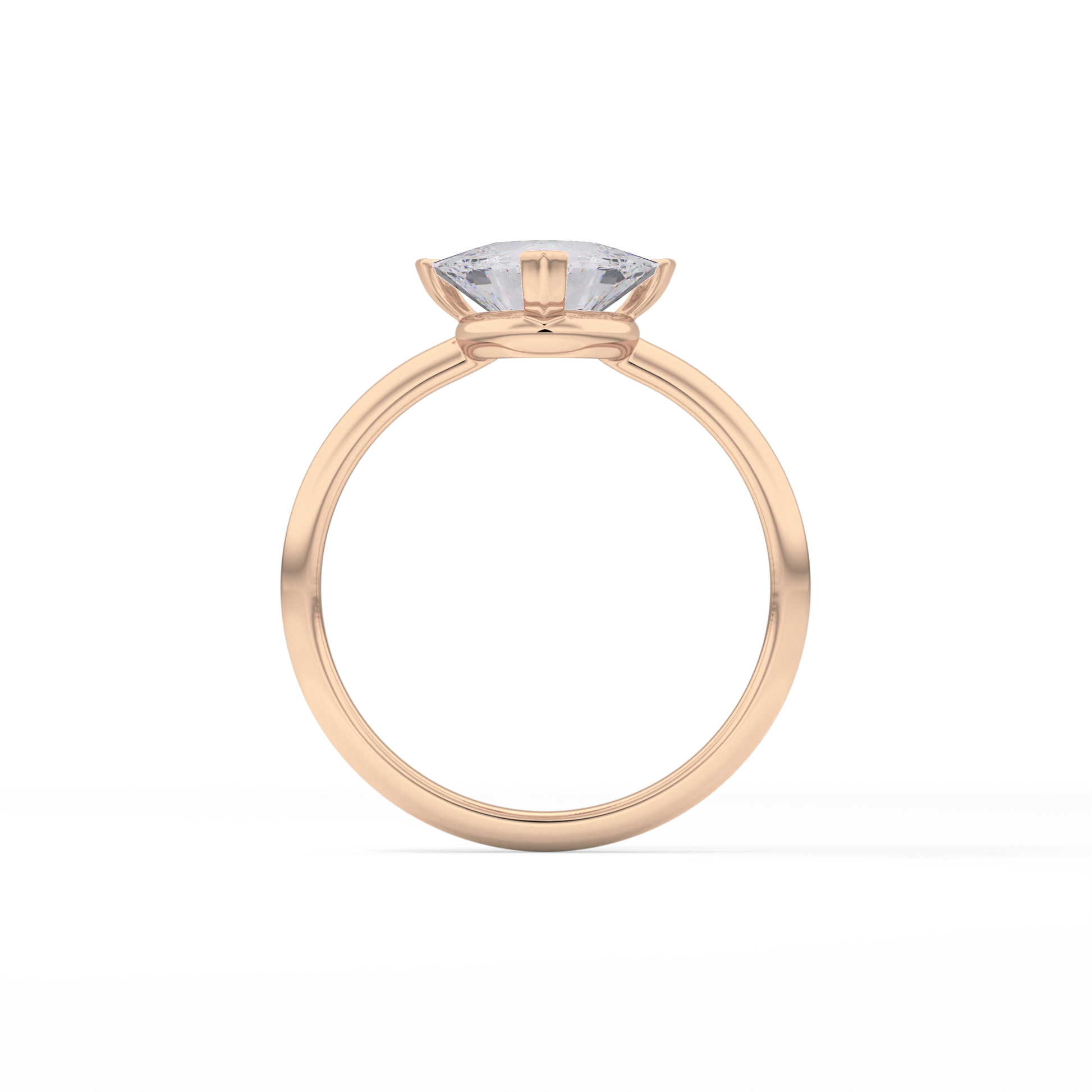 Trillion Solitaire Lab Grown Diamond Engagement Ring