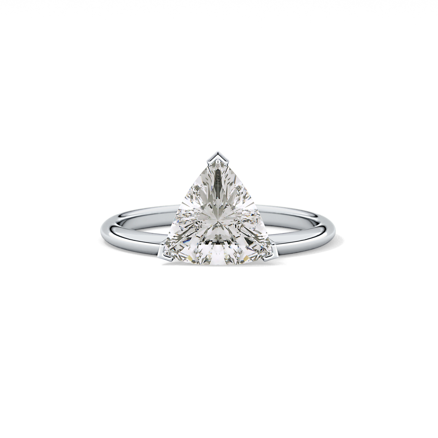 Trillion Solitaire Lab Grown Diamond Engagement Ring