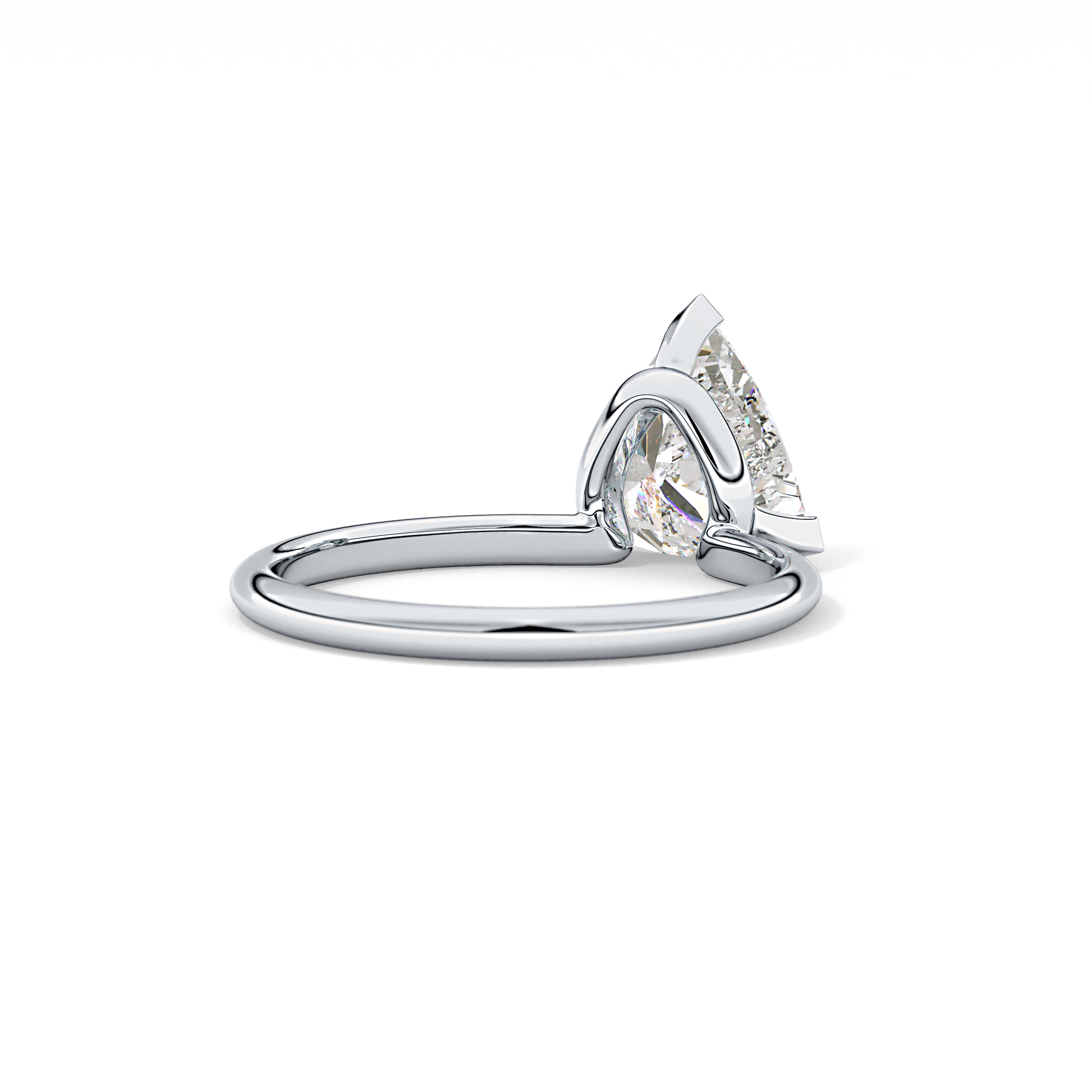 Trillion Solitaire Lab Grown Diamond Engagement Ring