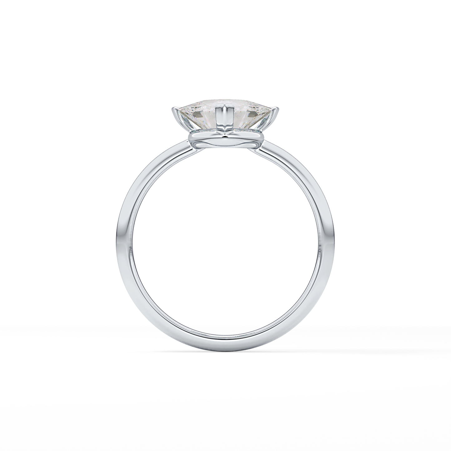 Trillion Solitaire Lab Grown Diamond Engagement Ring