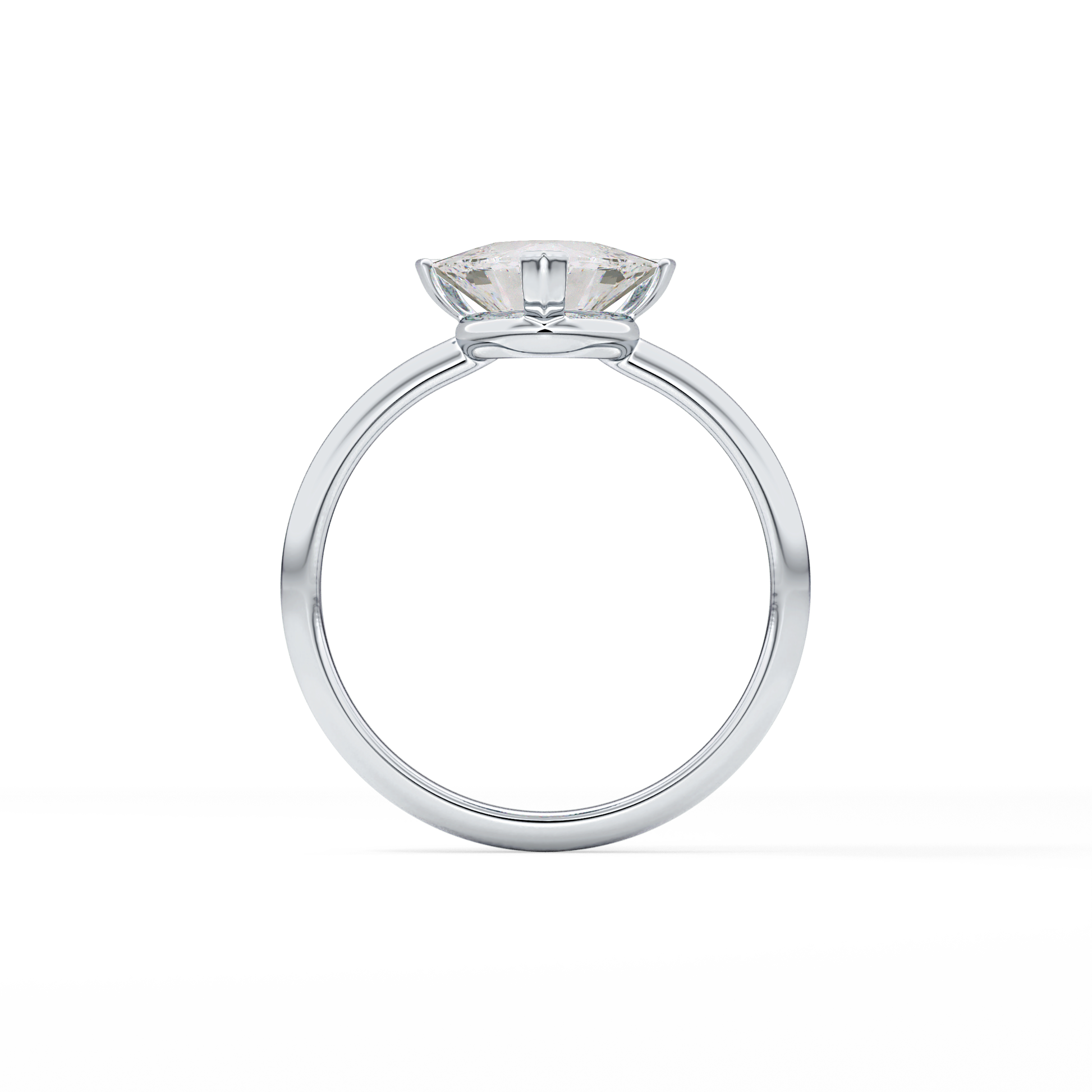 Trillion Solitaire Lab Grown Diamond Engagement Ring