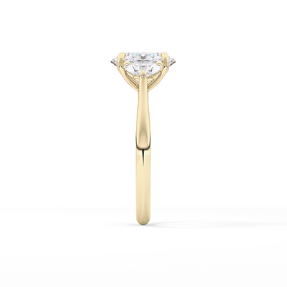 Oval Three Stone Lab Grown Diamond Engagement Ring