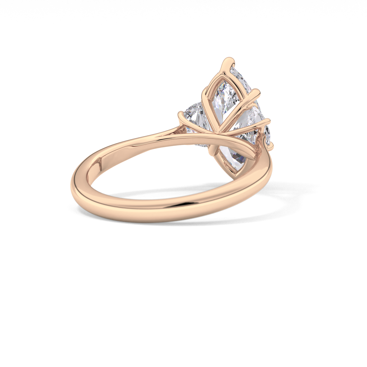 Marquise Three Stone Lab Grown Diamond Engagement Ring