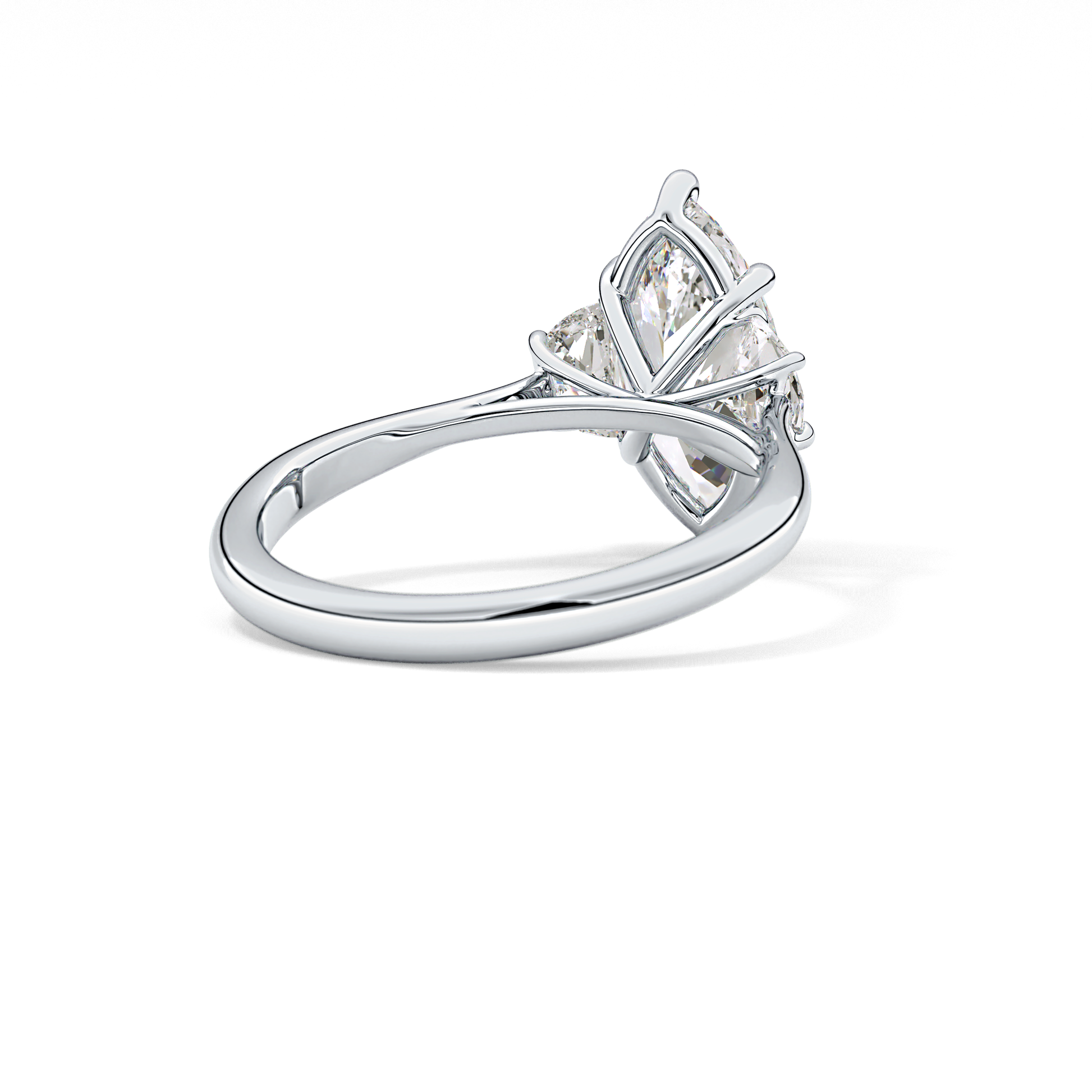 Marquise Three Stone Lab Grown Diamond Engagement Ring