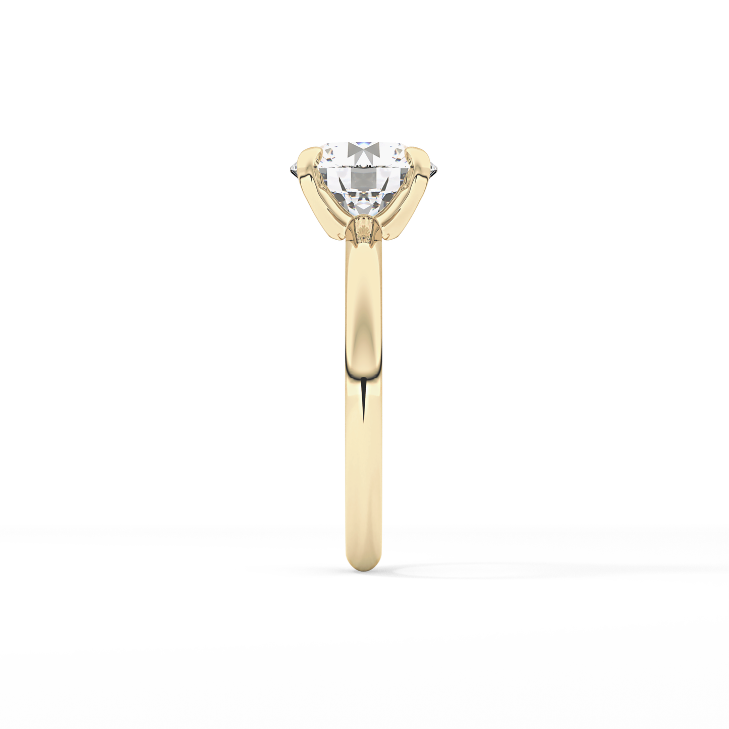 Round Solitaire Lab Grown Diamond Engagement Ring