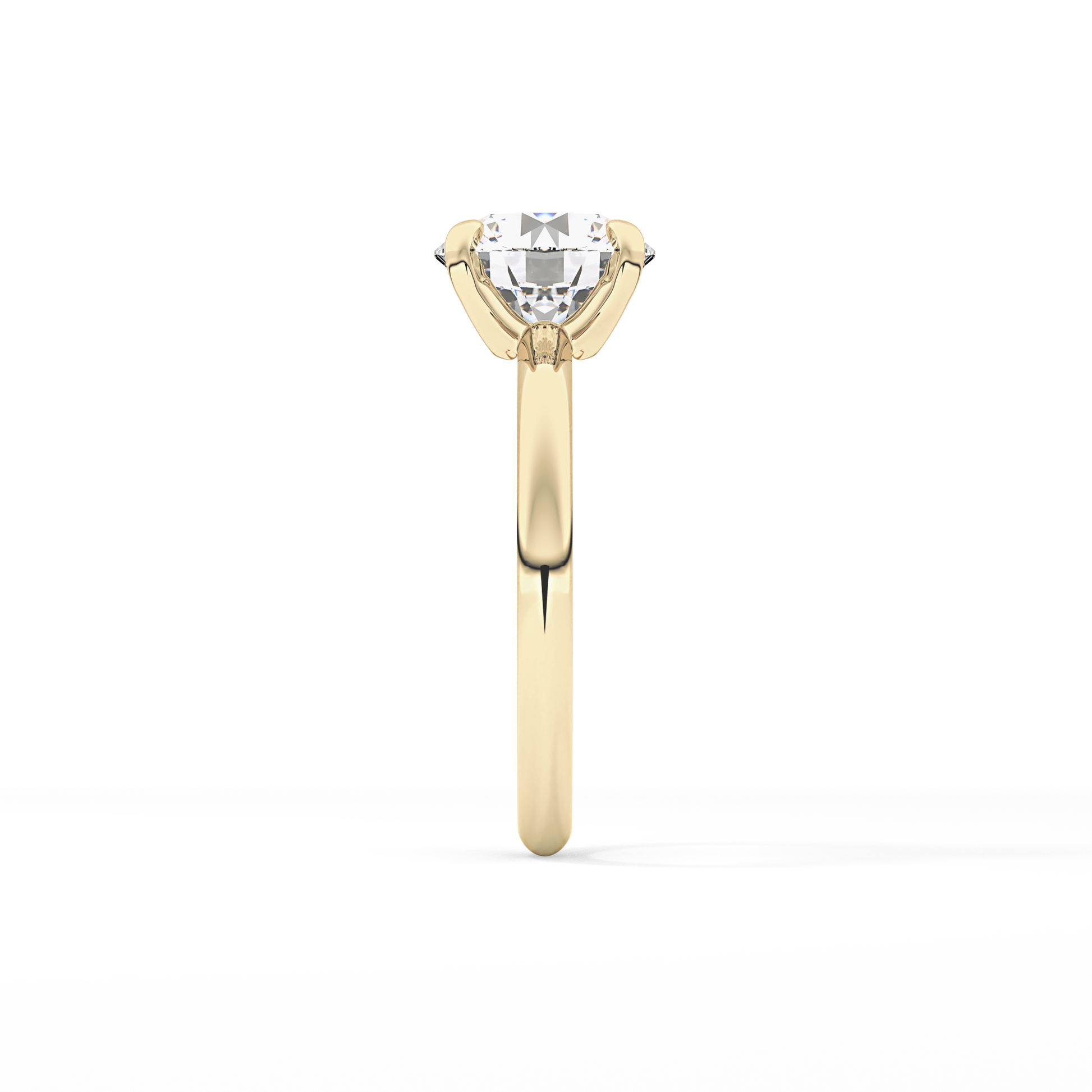 Round Solitaire Lab Grown Diamond Engagement Ring