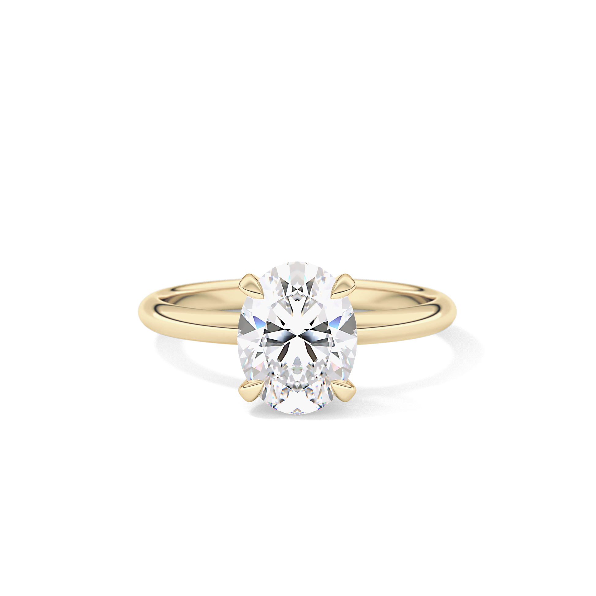 Oval Solitaire Lab Grown Diamond Engagement Ring