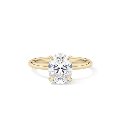 Oval Solitaire Lab Grown Diamond Engagement Ring