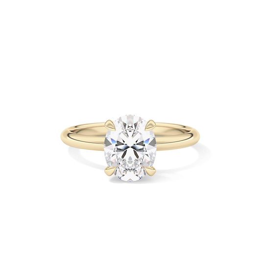 Oval Solitaire Lab Grown Diamond Engagement Ring
