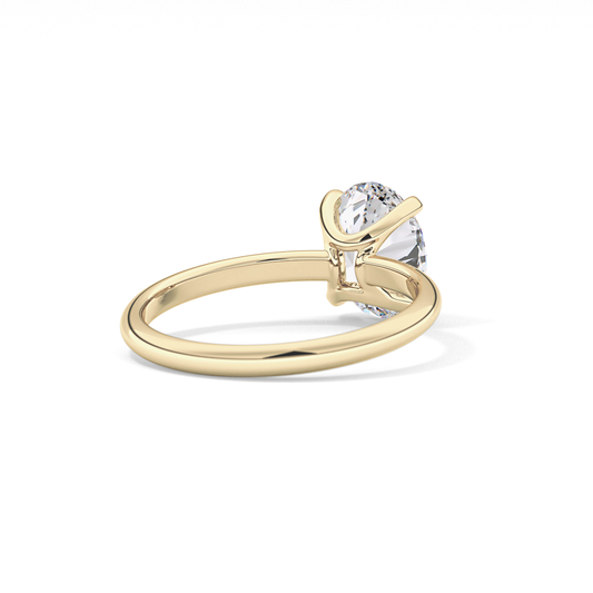 Oval Solitaire Lab Grown Diamond Engagement Ring
