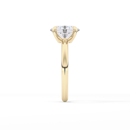 Oval Solitaire Lab Grown Diamond Engagement Ring