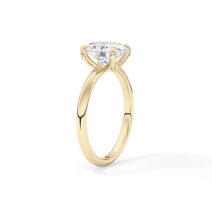 Oval Solitaire Lab Grown Diamond Engagement Ring