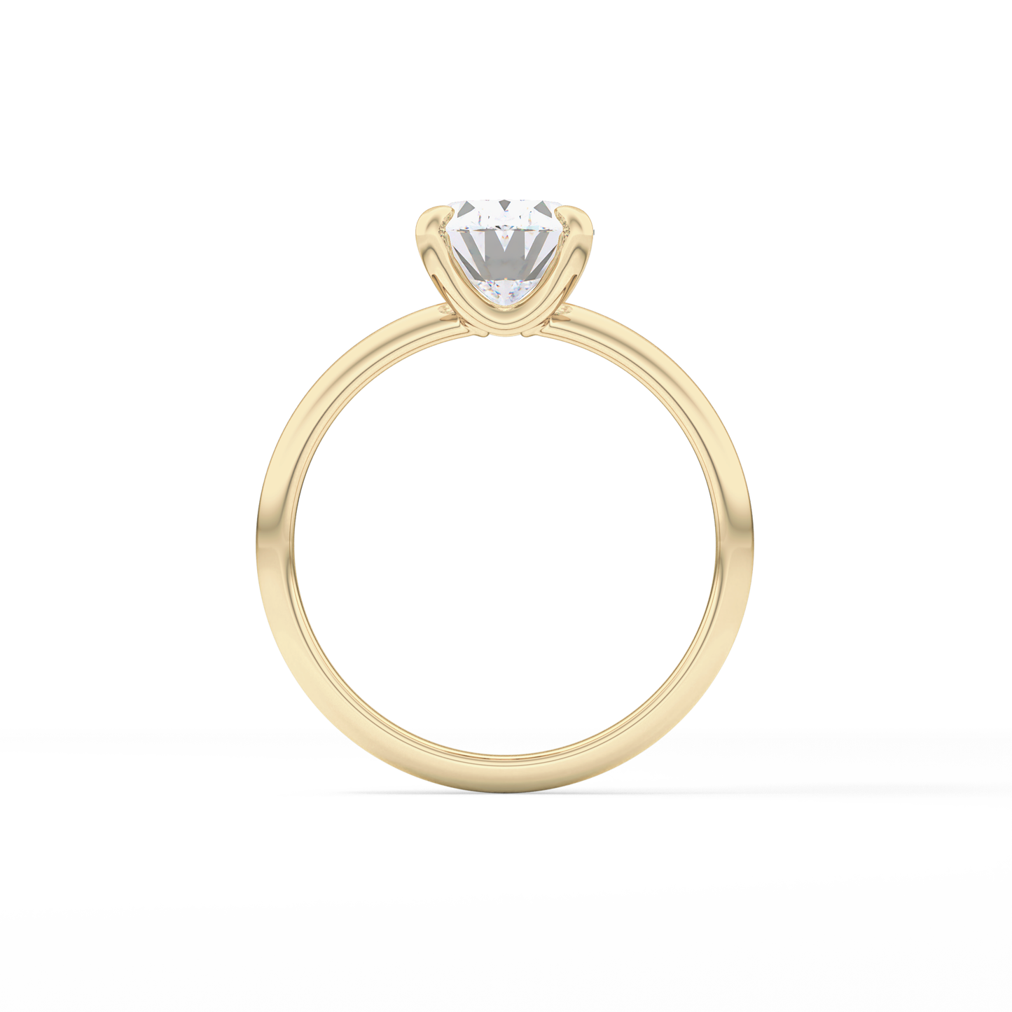 Oval Solitaire Lab Grown Diamond Engagement Ring