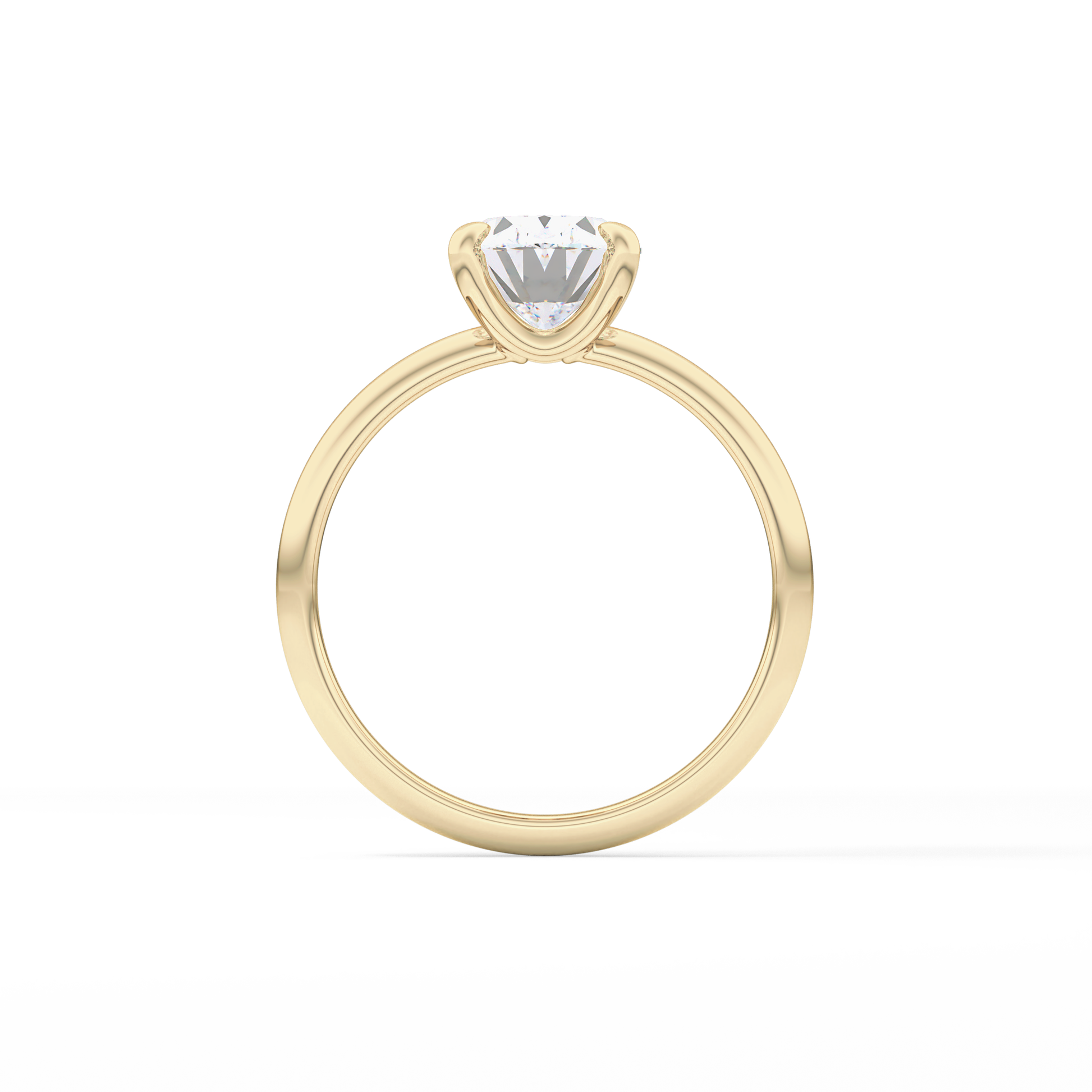 Oval Solitaire Lab Grown Diamond Engagement Ring