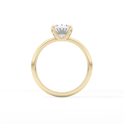 Oval Solitaire Lab Grown Diamond Engagement Ring