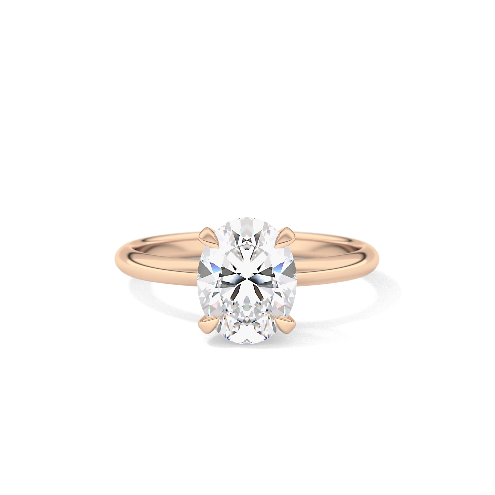 Oval Solitaire Lab Grown Diamond Engagement Ring