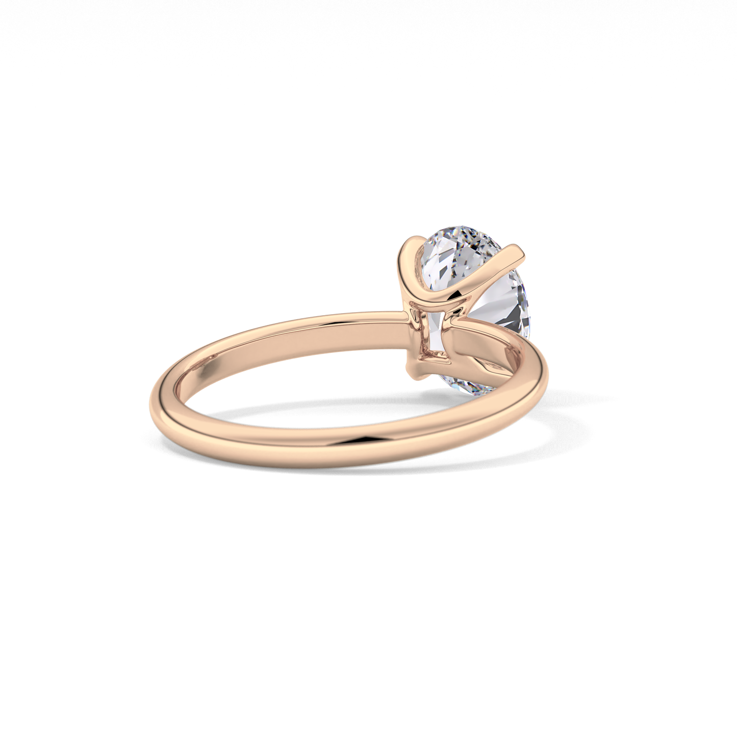 Oval Solitaire Lab Grown Diamond Engagement Ring