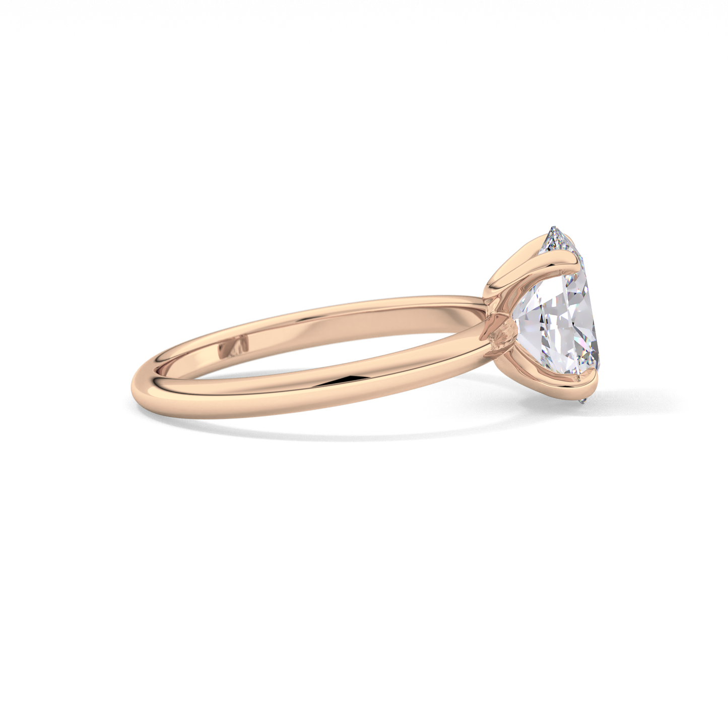 Oval Solitaire Lab Grown Diamond Engagement Ring