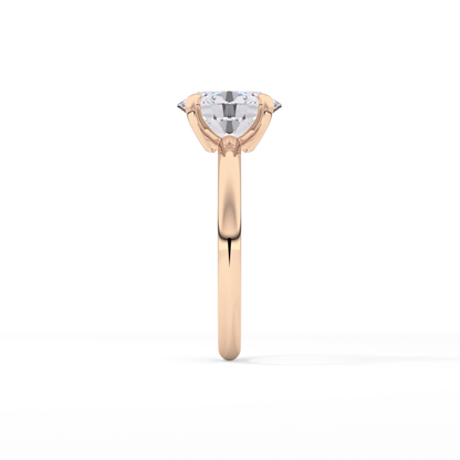 Oval Solitaire Lab Grown Diamond Engagement Ring