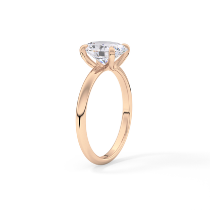 Oval Solitaire Lab Grown Diamond Engagement Ring