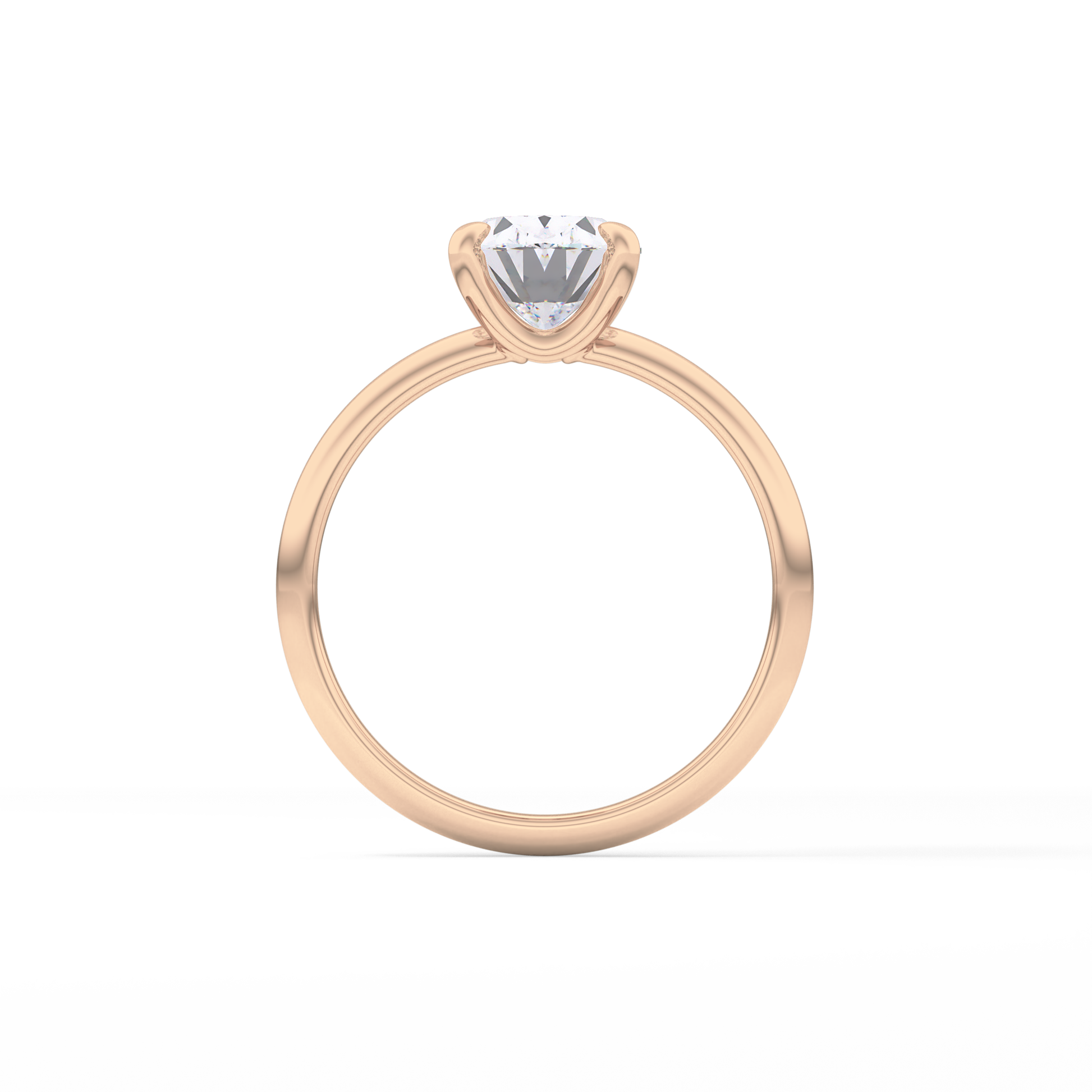 Oval Solitaire Lab Grown Diamond Engagement Ring