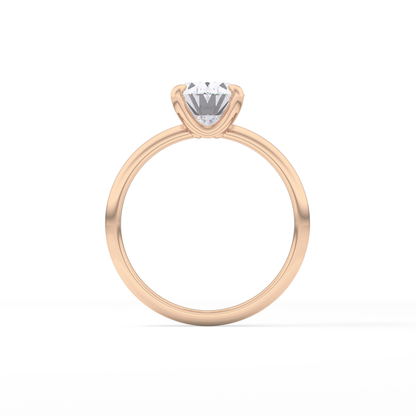 Oval Solitaire Lab Grown Diamond Engagement Ring