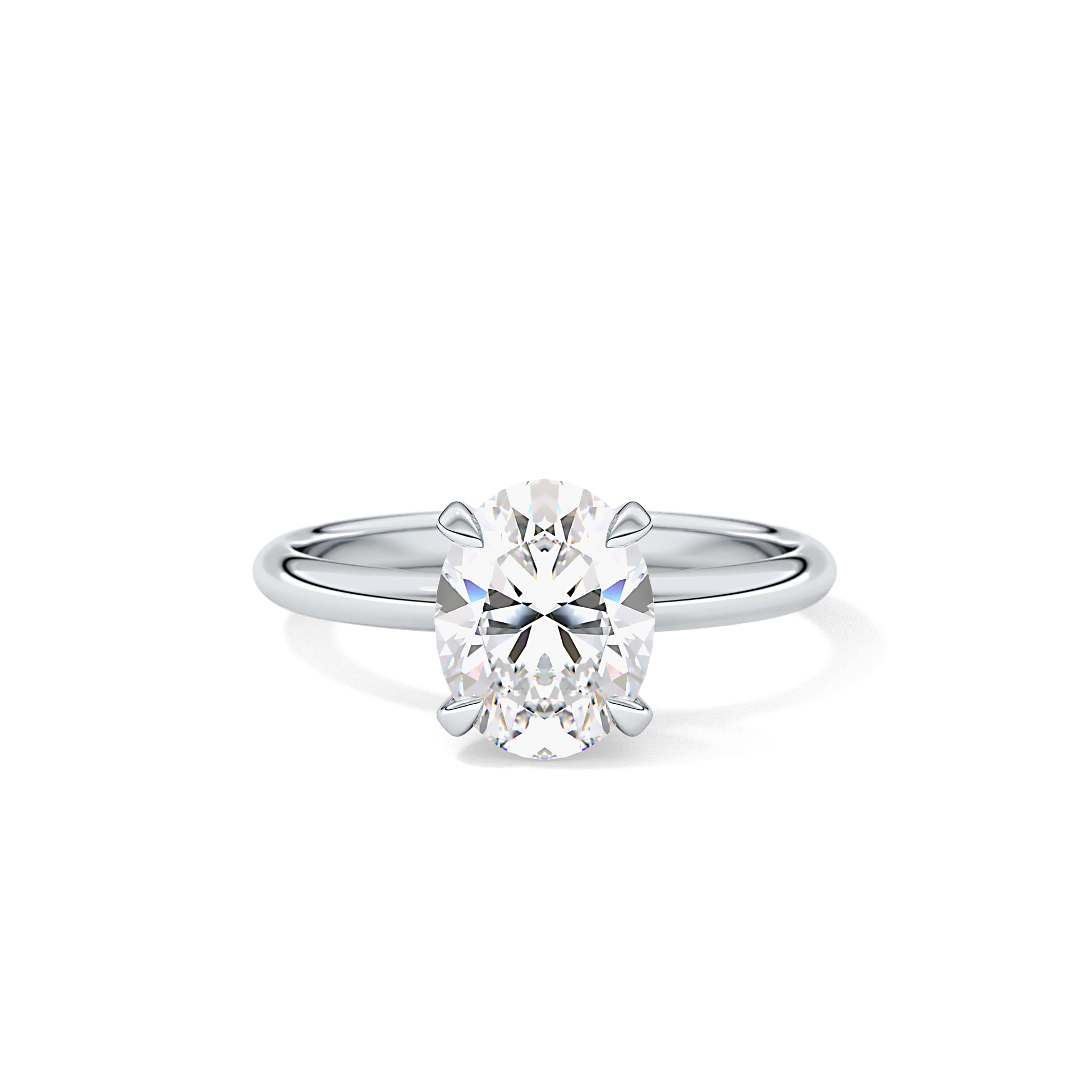 Oval Solitaire Lab Grown Diamond Engagement Ring