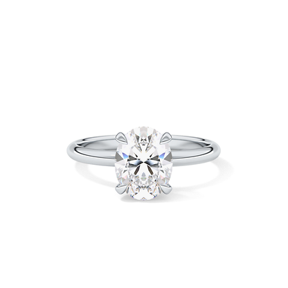 Oval Solitaire Lab Grown Diamond Engagement Ring