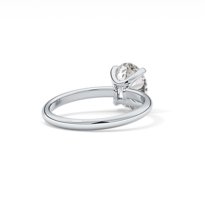 Oval Solitaire Lab Grown Diamond Engagement Ring