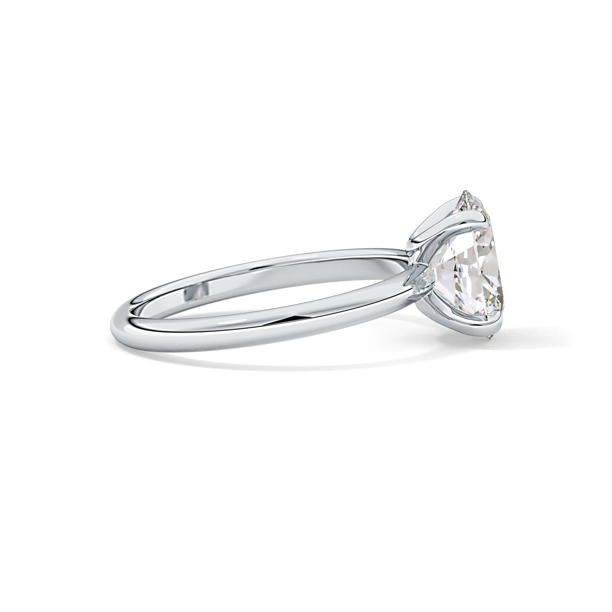 Oval Solitaire Lab Grown Diamond Engagement Ring