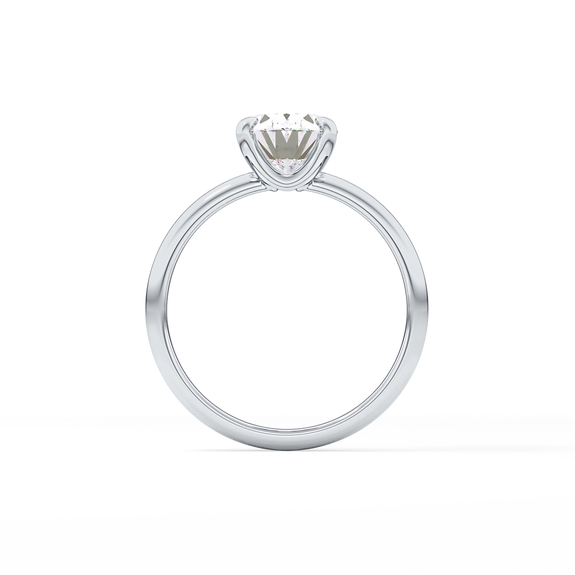 Oval Solitaire Lab Grown Diamond Engagement Ring