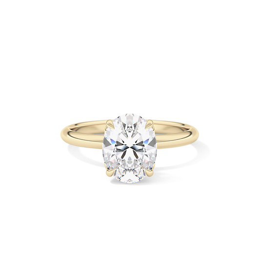 Oval Solitaire Lab Grown Diamond Engagement Ring